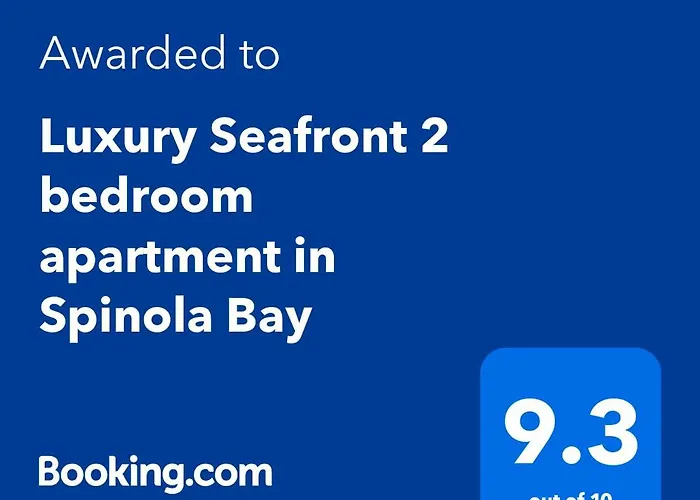 Exquisite 2-Bedroom Seafront Apartment In Spinola Bay